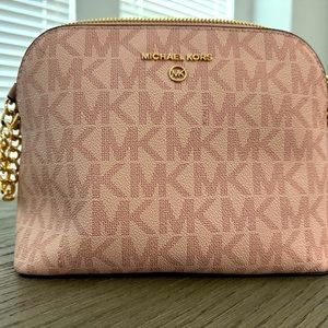 NWT Michael Kors Cindy Ballet Dome Crossbody Gold Chain